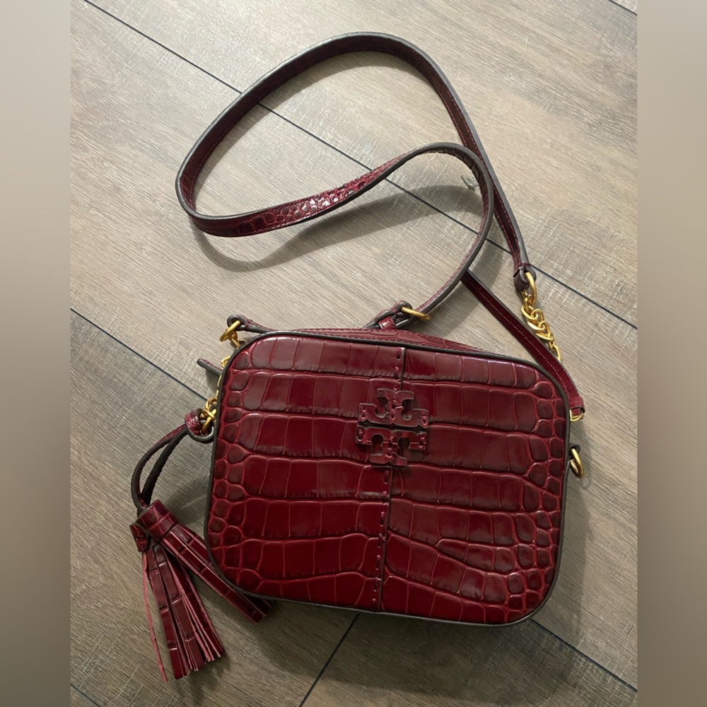 BRAND NEW! Tory Burch Crocodile Crossbody